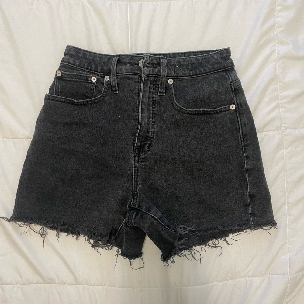 Black Denim Women's Shorts